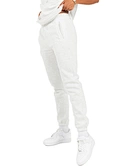white jogger sweatpants